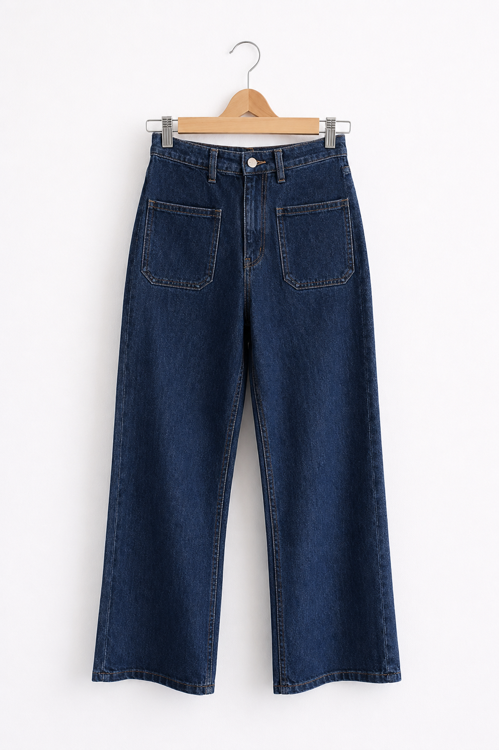 Cotton Pocket Front Denim Jeans