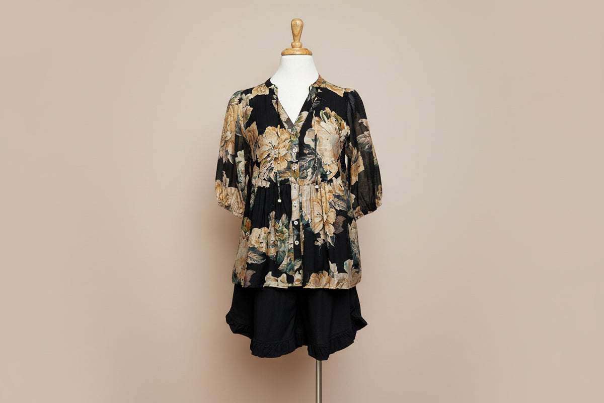 Wildflower Noir Blouse