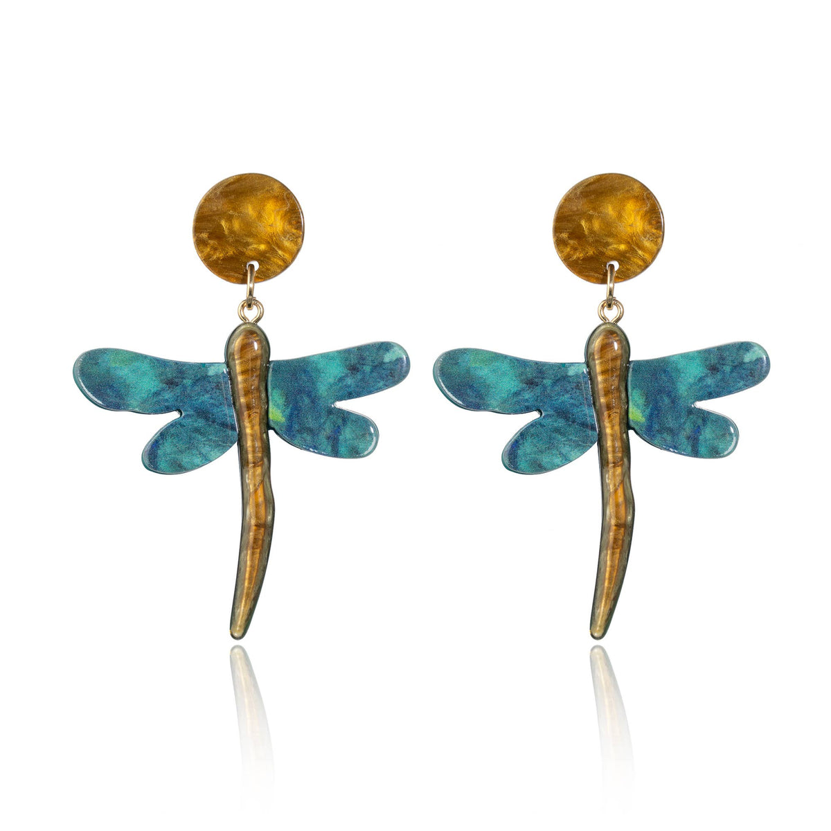 Kyle Earrings (Blue Green)
