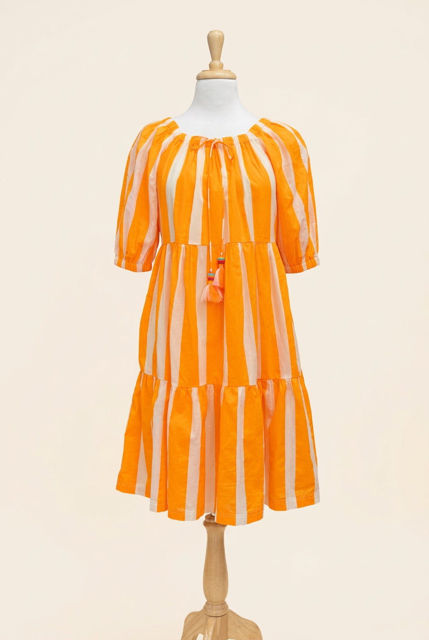 Orange Stripe Dress
