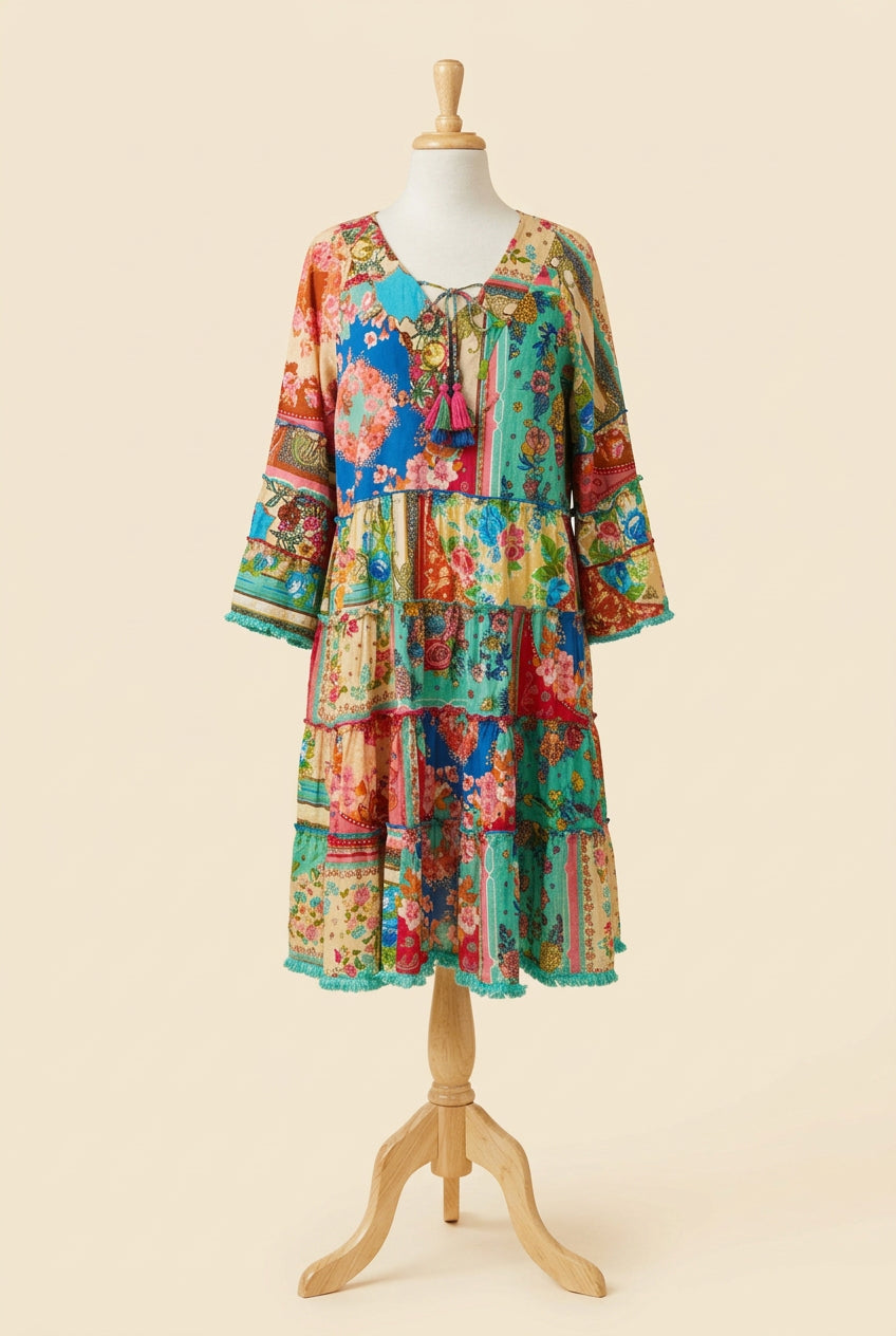 Foulard Fleurs Layers Dress