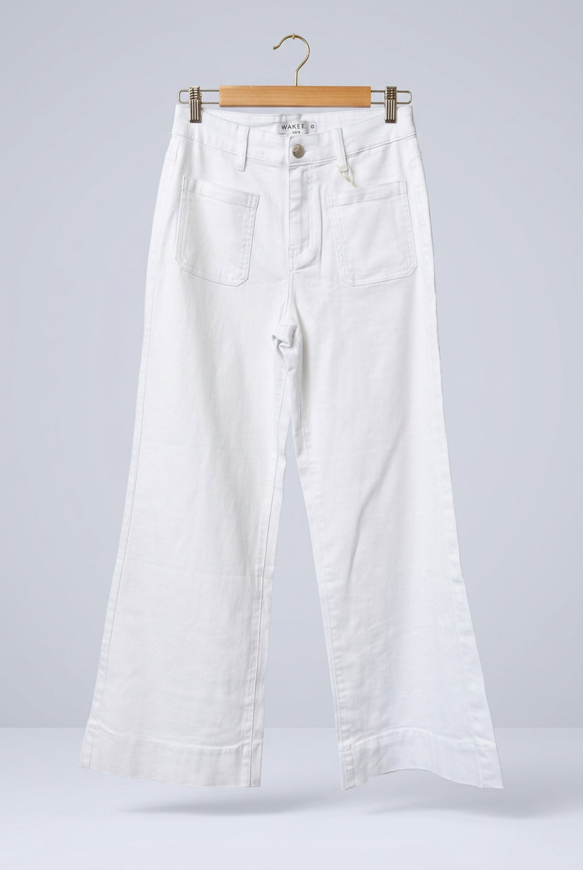 Wakee Patch Pocket Jean - Ecru