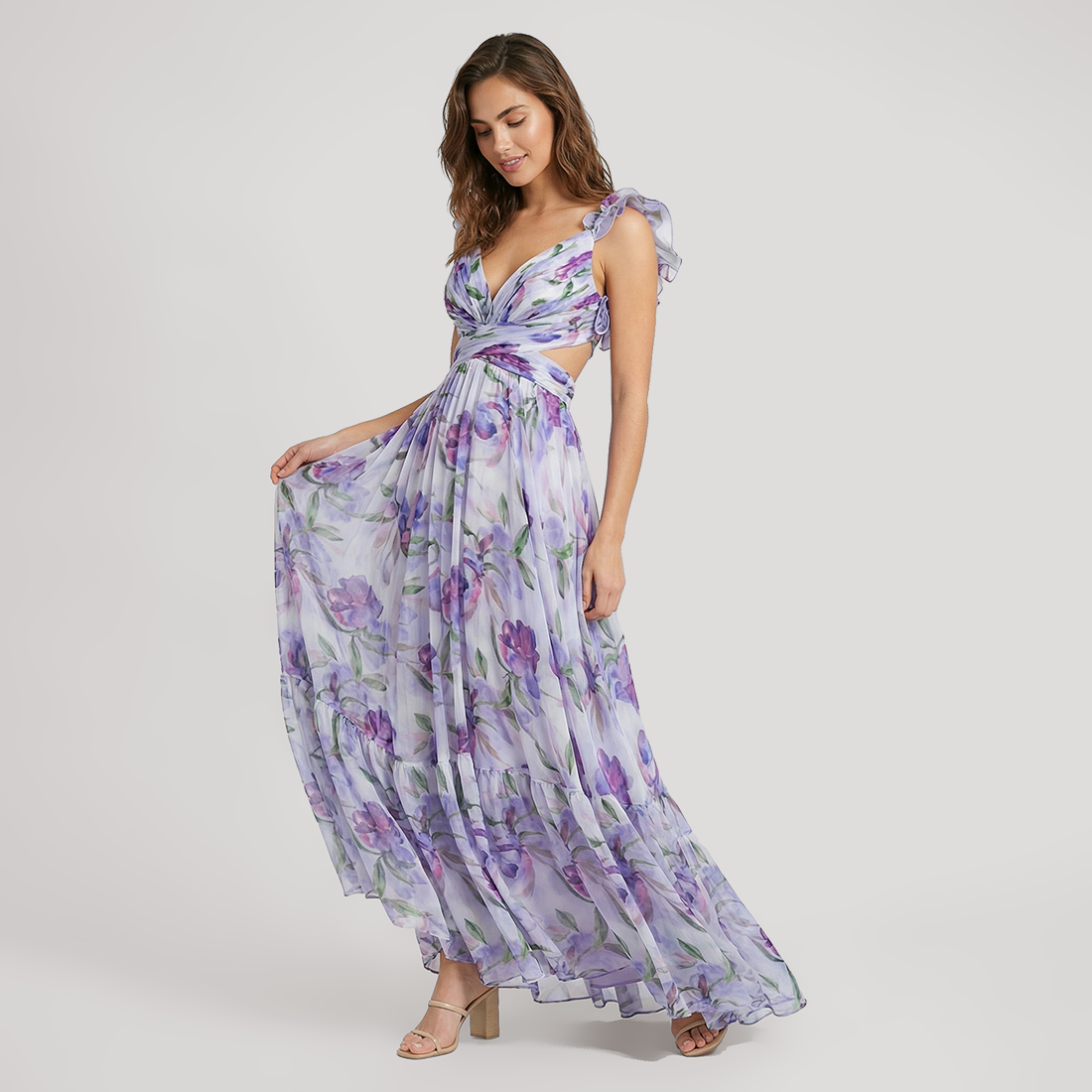 Maxi A-Line Organza Bohemian Dress
