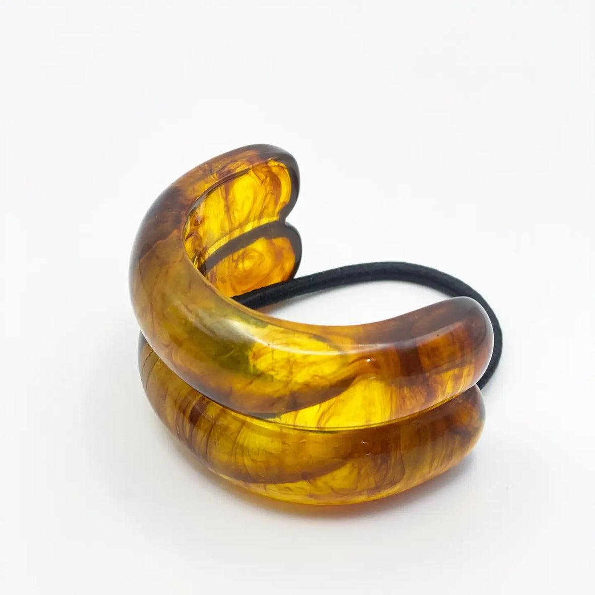 Double Crescent Hair Cuff - Tort