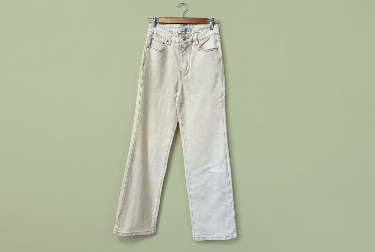 Wakee Straight Leg Jean - Ecru
