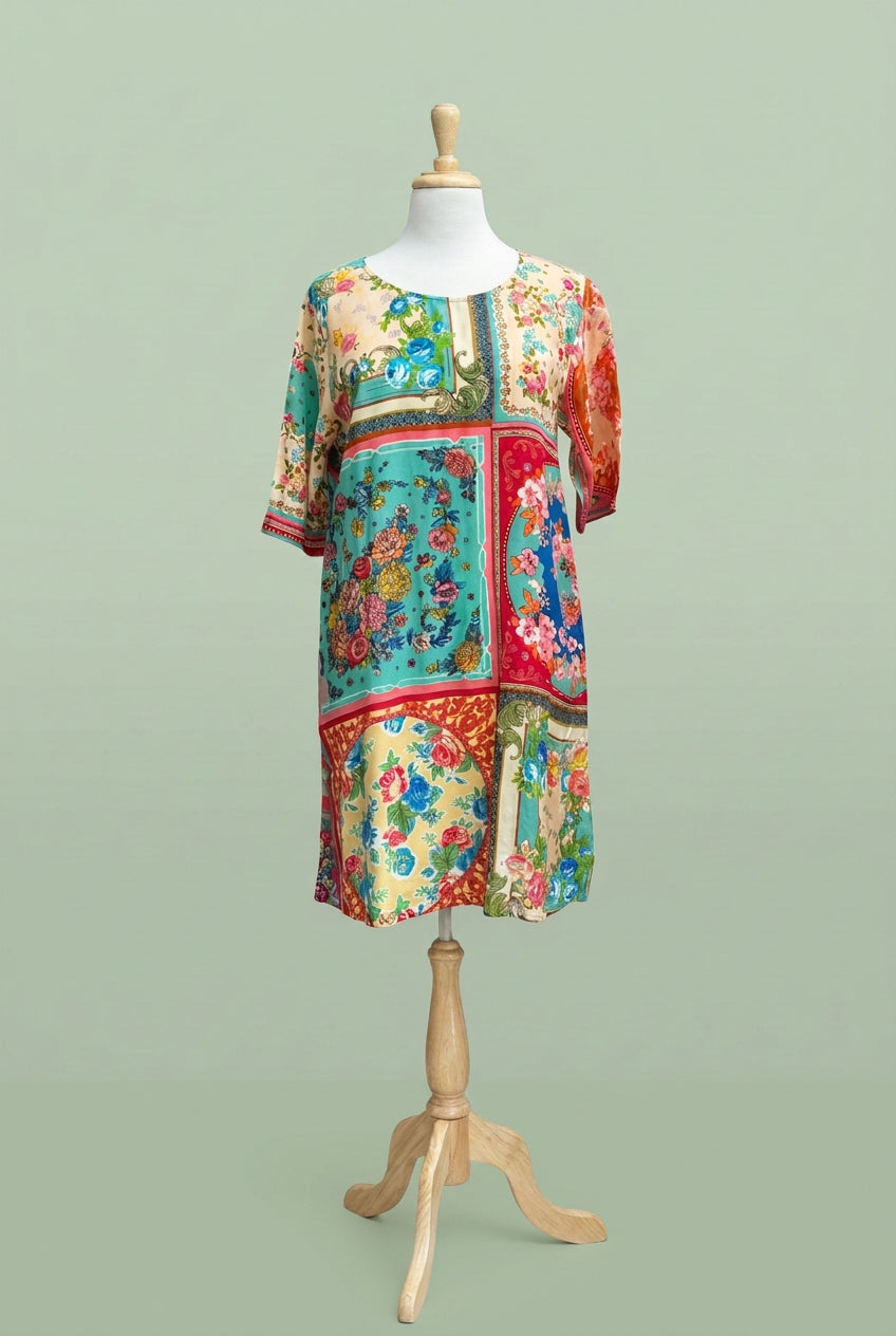 Foulard Fleurs Contemporary Dress