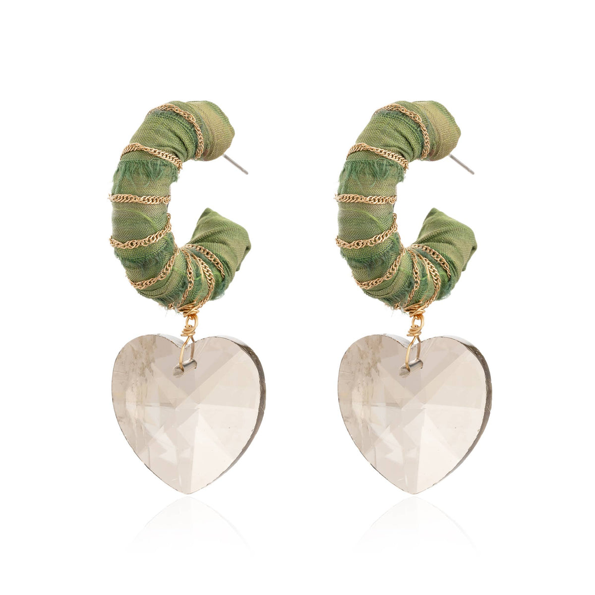 Thea Earrings (Green)