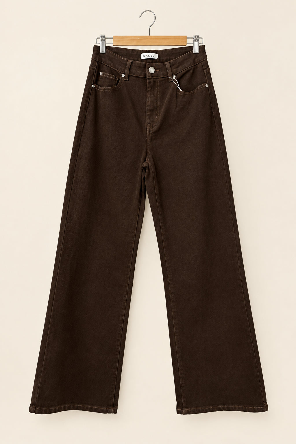 Wakee Wide Leg Jean - Chocolate
