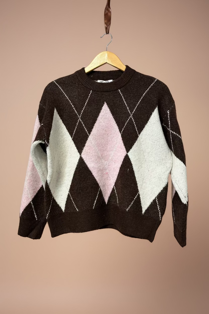 Pink & Chocolate Jumper