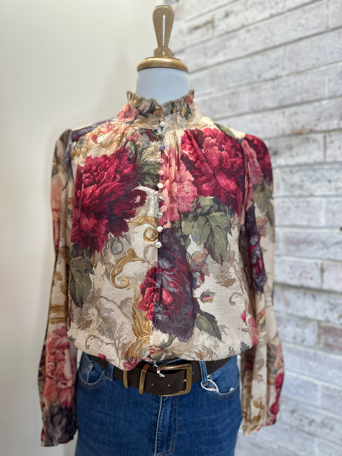 Vintage Floral Blouse