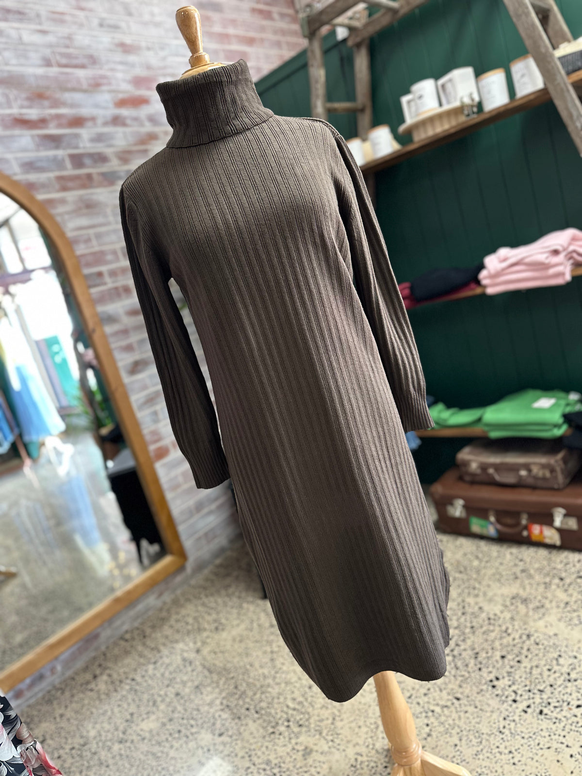 Chocolate Knit Dress