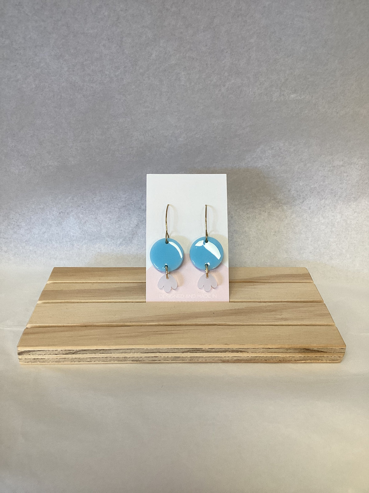 Annie Earring - Blue and White