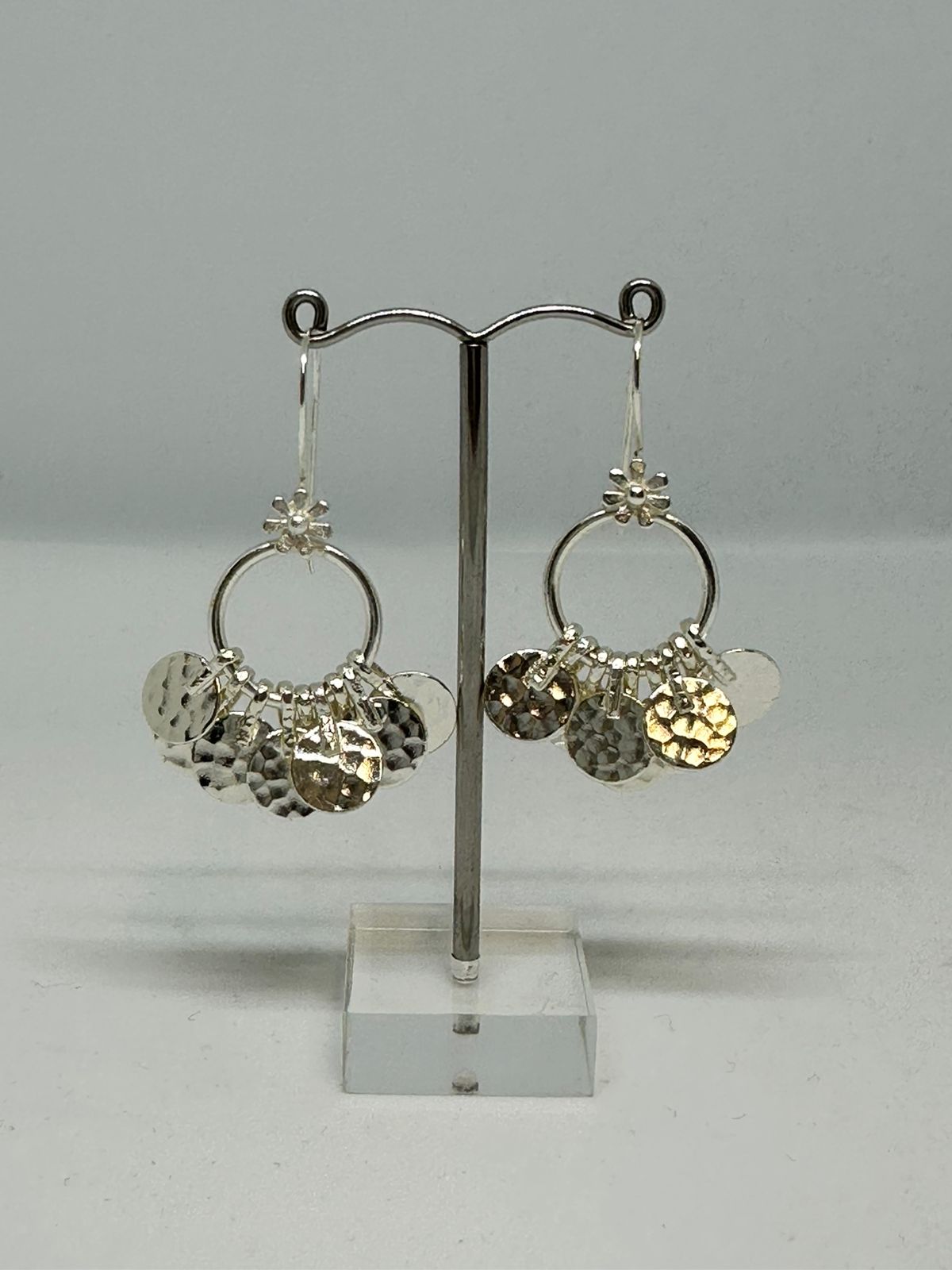 Circle Pressed Metal Earing