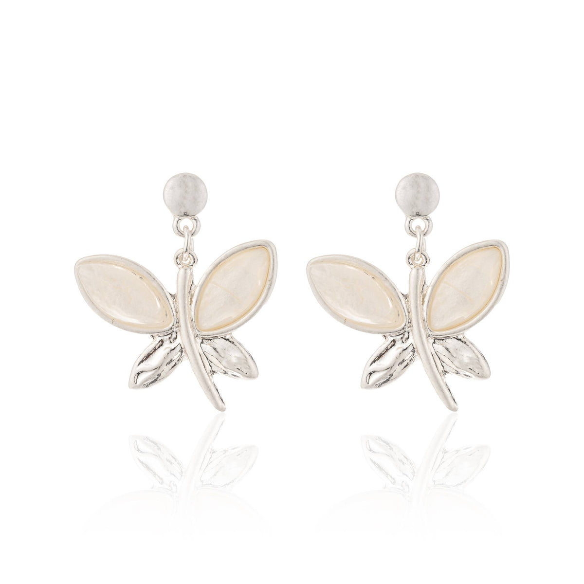 Cotton Earrings (White)