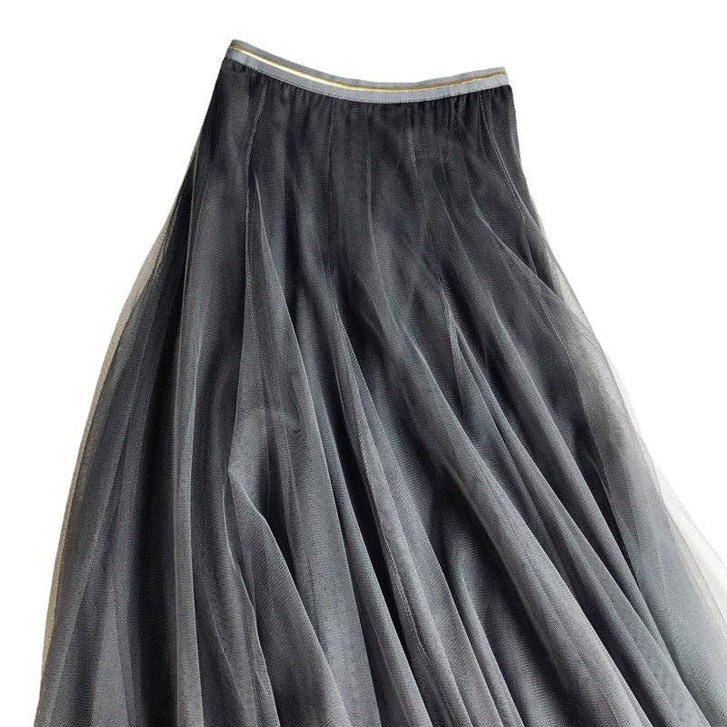 Mid-Length Tulle Skirt
