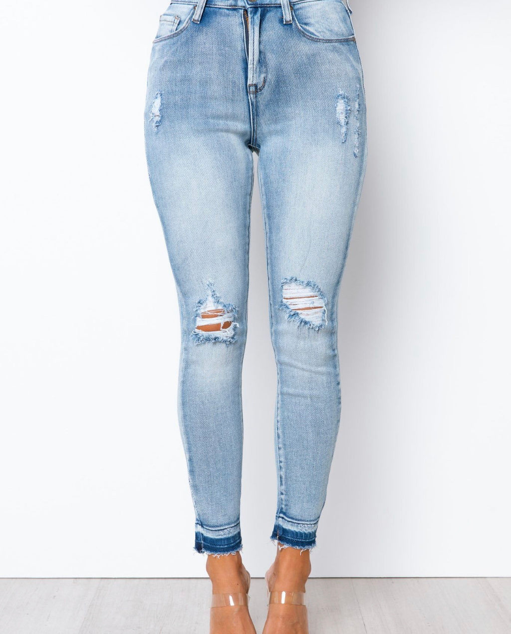 Wakee Washed Denim Ripped Jean – Rumours & Runways